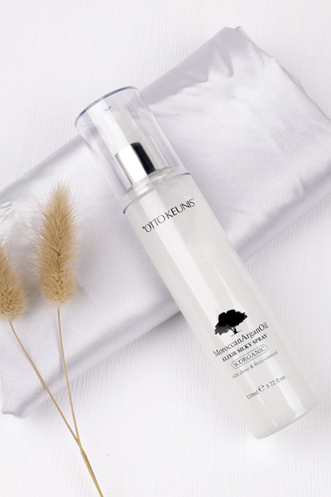 elixir silky spray,silky spray,elixir hair spray,argan oil spray,best silky spray,fragrance spray,uv protection spray