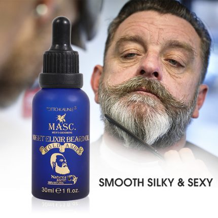 Night Elixir Beard Oil Amber Gold - Image 9