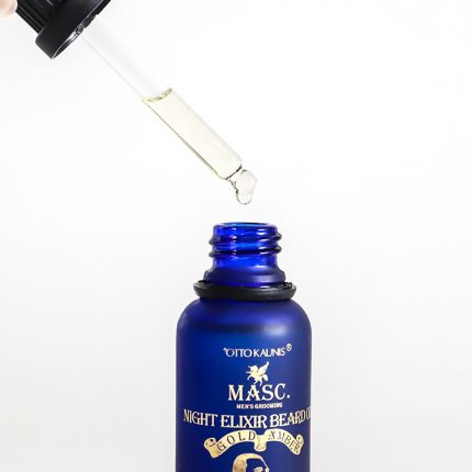 Night Elixir Beard Oil Amber Gold - Image 4