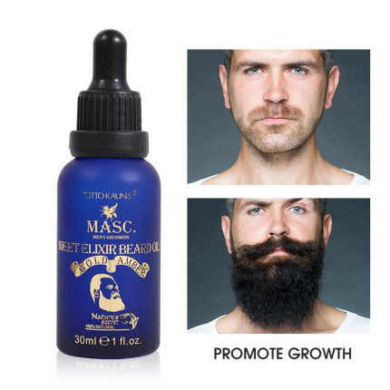 Night Elixir Beard Oil Amber Gold - Image 8